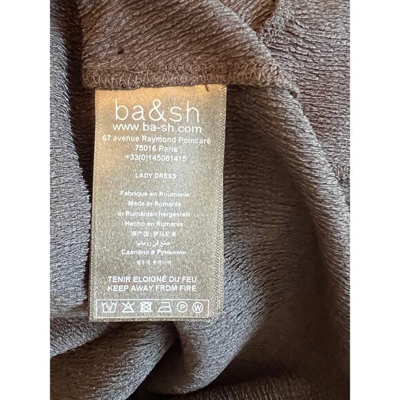 ba&sh Woody Ruffle Mini Dress Black Size XS - NWT - Picture 10 of 10